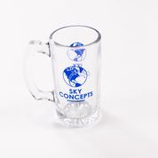 Skyconcepts Entertainment Beer Stein-12 1/2 oz clear glass