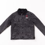 Load image into Gallery viewer, Skyconcepts Entertainment Treadfast Sherpa-lined Denim jacket
